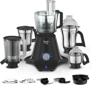 Preethi Zodiac Black 750 W Juicer Mixer Grinder (MG 261 5 Jars