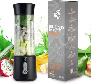 TR6 Blendmate Pro Portable Blender for Smoothies, Protein Shakes & Ice Crushing 240 W Juicer Mixer Grinder