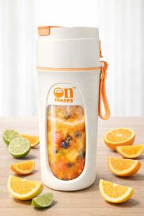 Onshoppy Rechargeable USB Portable Blender, Personal Juicer Cup, for Shakes and Smoothies 25 W Juicer ...