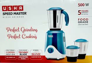USHA SPEEDMASTER 500W 500 W Mixer Grinder