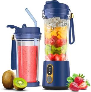 HOMEBASIC Portable Blender Juicer for Kitchen Smoothies Juices Shakes Crushing Ice 500ML 300 W Juicer ...