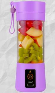 Praaj Portable USB Rechargable juicer mixer blender with 6 sharp blades 40 W Juicer Mixer Grinder