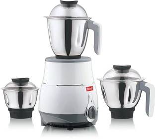 Suruchi With 3 Stainless Steel jars (3 Years Warranty on Motor) (White) 800 W Juicer Mixer Grinder