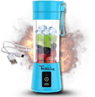 Tenring USB Rechargeable Blender | Mini Personal Juicer for Shakes, Smoothies & Travel 150 W Mixer Ble...