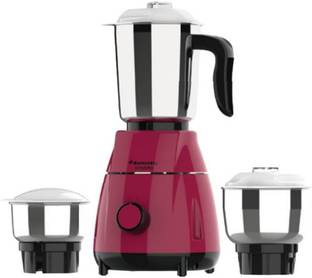 Butterfly Dynamo Mixer Grinder (3 Jars, Red, Shock-Proof ABS Body, Stainless Steel Jars) 500 W Mixer G...