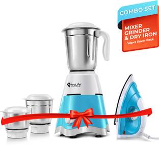 PROLIFE with Apollo 1100 W Dry Iron 750 W Juicer Mixer Grinder