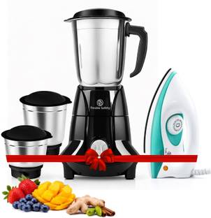 Double Safety Mixer Grinder 750 Watt with Dry Iron 750 W Juicer Mixer Grinder