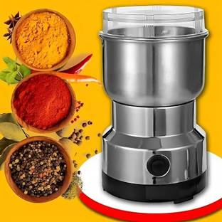 TURBOMAX Nima Mini Electric Grinder & Coffee Maker - Mini Spice, Coffee & Masala Grinder 180 W Mixer Grinder