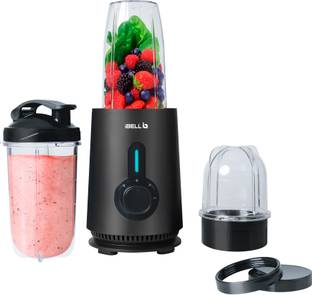 iBELL NUTRIMAX300X Nutri Blender, 24000 RPM, 100% Copper Motor, 3 Jars & Steel Blade, 600 W Juicer Mix...