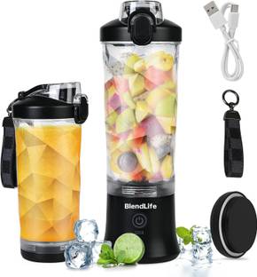 BlendLife Ultra Waterproof Portable Blender. LED Light Indicators & Pulse Model Feature 240 W Juicer Mixer Grinder