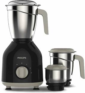 PHILIPS by Phlips HL7756/01 Daily Collection 750 Mixer Grinder (3 Jars, Black)