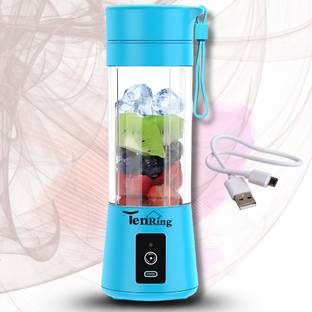 Tenring Wireless USB Blender Juicer | Rechargeable Personal Smoothie Mixer | Portable 150 W Mixer Blen...