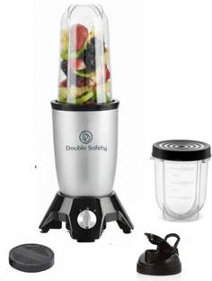 Double Safety Nutri GO Blender 500W for Smoothies, Shakes, Chutney & Dry Grinding 500 W Juicer Mixer G...