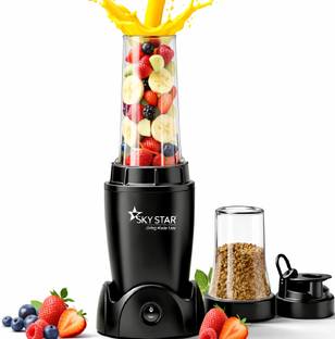 Skystar 2 Jar Black Bullet Nutri 750 W Juicer Mixer Grinder