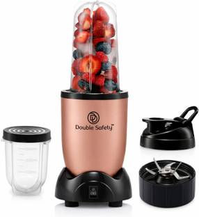 Double Safety Blender 500W for Smoothies, Shakes, Chutney & Dry Grinding 500 W Juicer Mixer Grinder