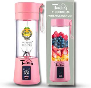 Tenring with built-in Jar, Juicer Mixer Bottle,Fruit Juicer Machine,USB Rechargeable 150 W Mixer Blend...