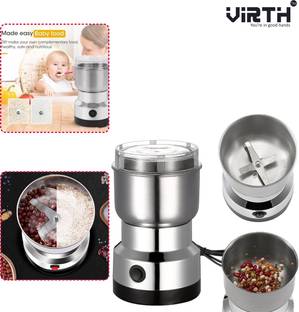 Virth Mixer Grinder Mini Electric Small Grinder Coffee Masala Grinder Mini Spice 350 W Mixer Grinder