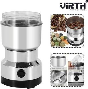 Virth Multipurpose Stainless Steel Spice & Coffee Bean Crusher 150 W Mixer Grinder