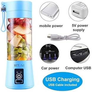 R.T. Impex Cordless Mini Blender for Shakes, Baby Food & Protein Drinks (380ml BPA-Free Cup 220 W Juic...