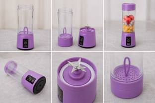 pakhiplanet Portable Electric USB Rechargeable Juicer & Personal Smoothie Blender 200 W Juicer Mixer G...