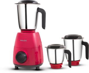 PHILIPS HL7505/02 Daily Collection 500 W Mixer Grinder (3 Jars, Red, Black)