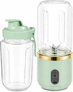 Vardhman Estore Portable Juicer 400ml USB Rechargeable Blender for Smoothies & Shakes | Green 50 W Jui...