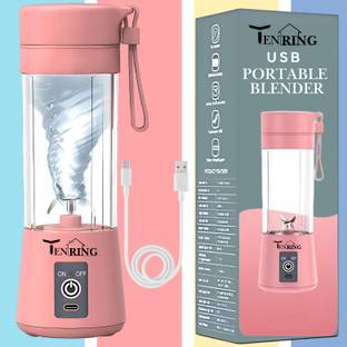 Tenring Personal Blender for Gym, Travel, Office, Home | 6 Blade Portable Fruit Mixer 40 W Mixer Blend...