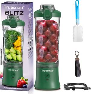 Truesnap Blitz 600ml Portable Blender | USB-C Rechargeable 230 W Mixer Blender