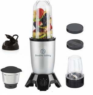 Double Safety Nutri Go Blender 3 Jars 500 watts heavy duty motor 500 W Mixer Grinder