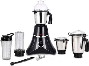 Billion 3 Jars + Nutri & Sipper Jars with Coarse mode 750 W Juicer Mixer Grinder