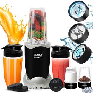 Inalsa Nutri Mixer Jazz 600 |5 Jars | 600 W Juicer Mixer Grinder