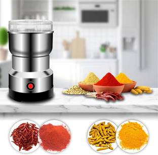 nirghosh Mini Grinder for Spices, Masala, Chutney - Electric Portable Nima Mixer with 220 W Mixer Grin...