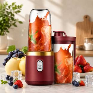 FORMONIX Portable Blender Juicer Mixer for Shakes,Smoothies And Juices ice etc USB-C Port 25 W Juicer ...