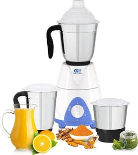 GIGAWATTS 3 Stainless Steel Jars with Leak Proof Lid 3 Speed Control 21000 RPM 1000 W Mixer Grinder
