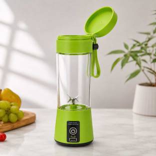 pakhiplanet Portable Electric USB Rechargeable Juicer & Personal Smoothie Blender 200 W Juicer Mixer G...