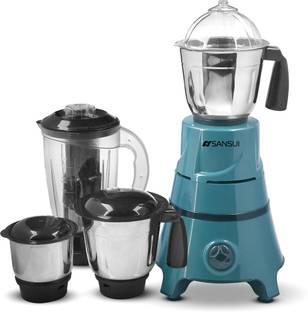 Sansui Flash pro 750 W Juicer Mixer Grinder (4 Jars, Green, Black)