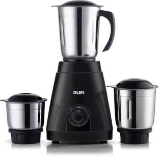 Glen Mixer Grinder 550W with 3 Stainless Steel Liquidiser, Grinder and Chutney Jars 350 W Mixer Grinder
