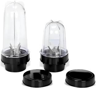 ALTRR Bullet Jar Set 530ml + 350ml |Juicer Mixer Jar for Blending, Grinding, Smoothies Mixer Jar Gasket