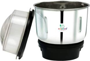 MYNAKSHA Small Mixer Jar / Chutney Jar / Mixer Grinder / with 2 Lock & 4 Teeth Coupler Mixer Jar Gasket
