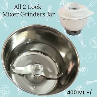 BAJAJ Mixer Chutney Jar For ORIENT ! MORPHY RICHARDS ! SUMEET ! CROMPTON ~ 400ML Mixer Jar Lid