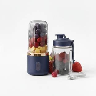 Sageware FreshMix Ultra Portable Electric Juicer Wireless Blender with Type-C Charging Mixer Juicer Ja...