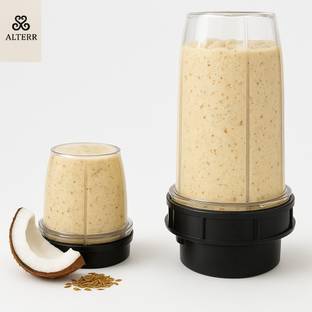 ALTRR Pack of 2 Nutri Jars (620 ML & 396 ML) – Blend Smoothies & South Indian Sauces Mixer Juicer Jar