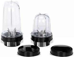 SS Enterprises Bullet Jar for Mixer Grinder Set of 2 (530 ML,350 ML) Mixer Juicer Jar
