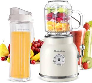 SHOPOBOX Portable Smoothie Blender Smoothie Maker (2 IN 1 JUICER) Mixer Juicer Jar