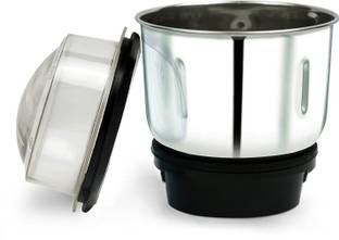 Collectrio 500 ML Steel Mixer Grinder Dry jar with lid Chutney Mixer Juicer Jar Mixer Juicer Jar