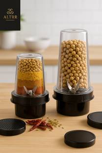ALTRR Pack of 2 Nutri Jars (628 ML & 400 ML) – Blend Smoothies & South Indian Sauces Mixer Juicer Jar