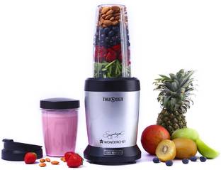 WONDERCHEF Nutri-blend Thunder, 1000W, 22000 RPM Mixer-Grinder-Blender, Stainless Steel 6-Blade Assembly, 2 Unbreakable Tritan Jars Mixer Juicer Jar