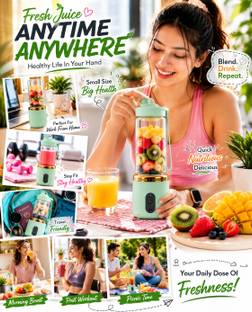 Austrich Portable Juicer Blender | Rechargeable Personal Smoothie Make 50 W Juicer