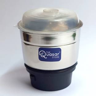 The Quasar Store Mixer Grinder Chutney Jar 400ml Fit on 2 Lock & 4 Teeth Coupler Mixer Juicer Jar