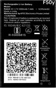 FAmart Mobile Battery For  LYF Jio Keypad Mobile Battery F50Y 2000mAh